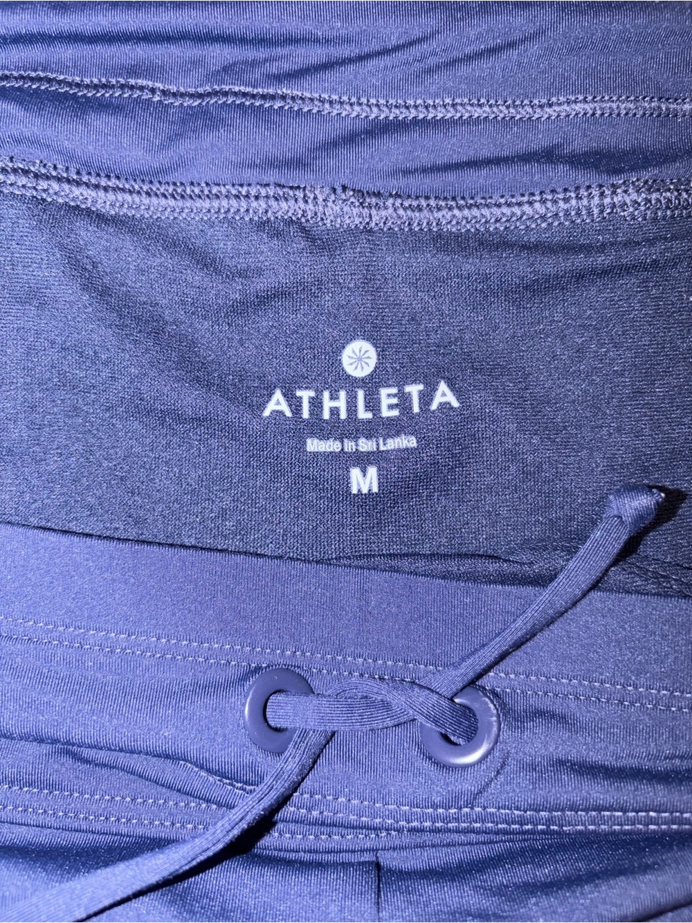 Athleta Women's Drawstring Performance Shorts - Navy blue